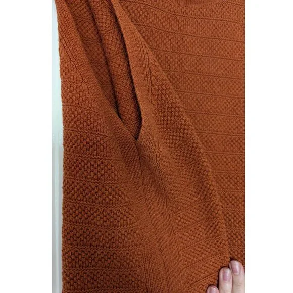 🧡 Madewell "Norris" Burnt Orange Sleeveless Tank Cotton Crewneck Sweater | XL - Picture 4 of 10